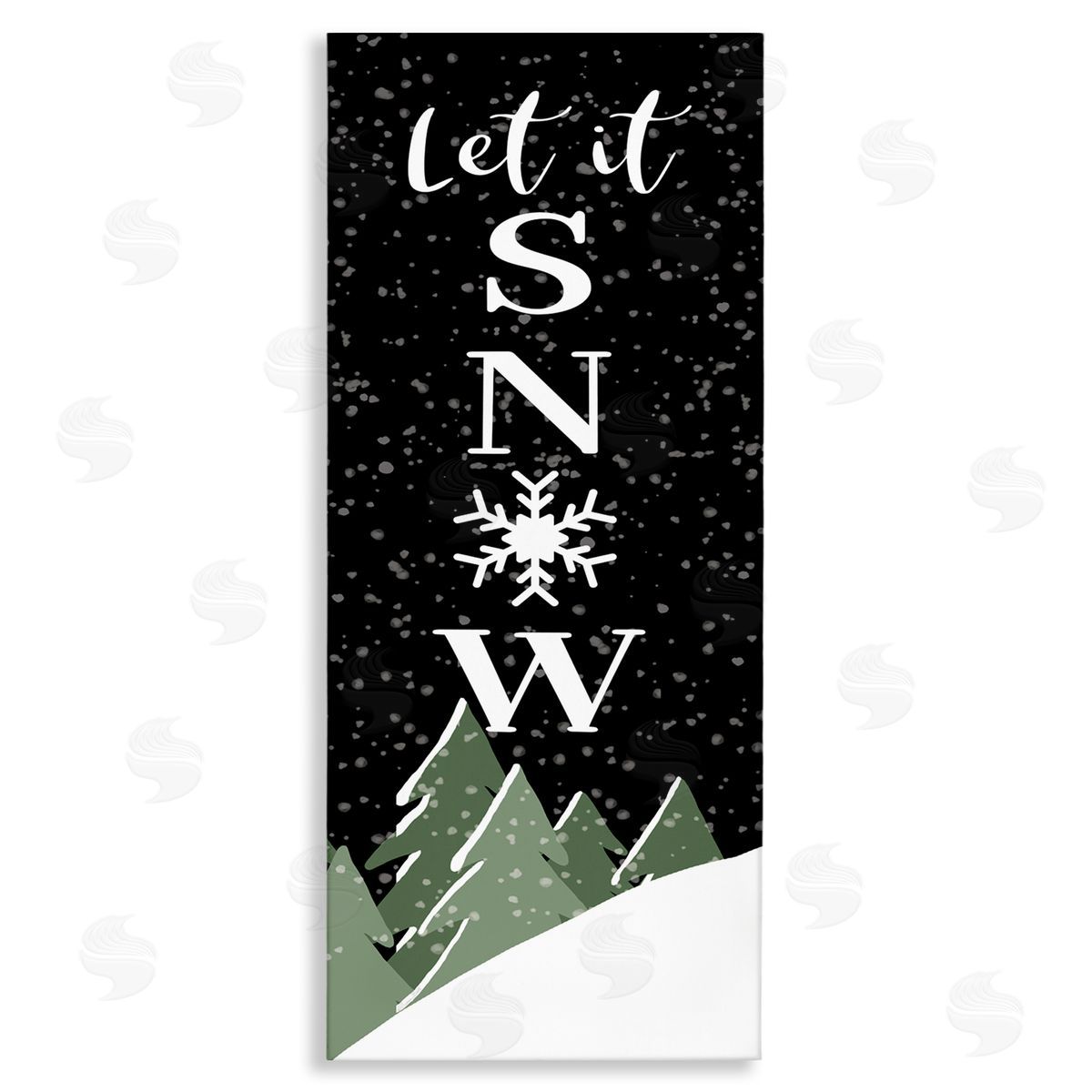 Let It Snow Winter Scene Canvas Wall Art, Home Decor by Susan Ball