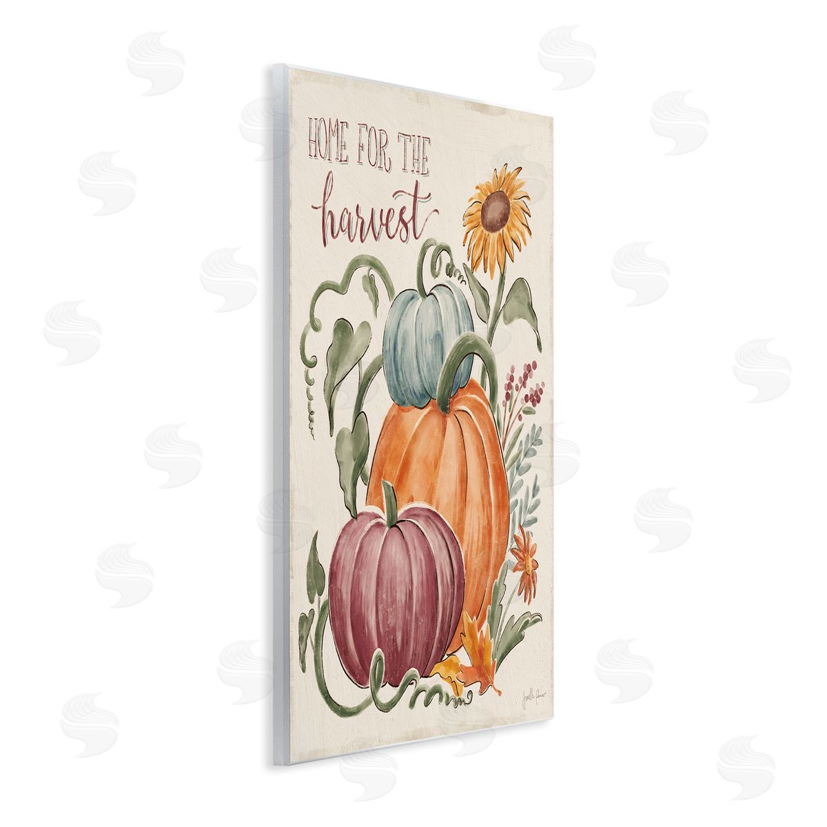 Janelle Penner Home For Harvest Cozy Autumnal Plants Botanical Flowers Wall Plaque Art Print