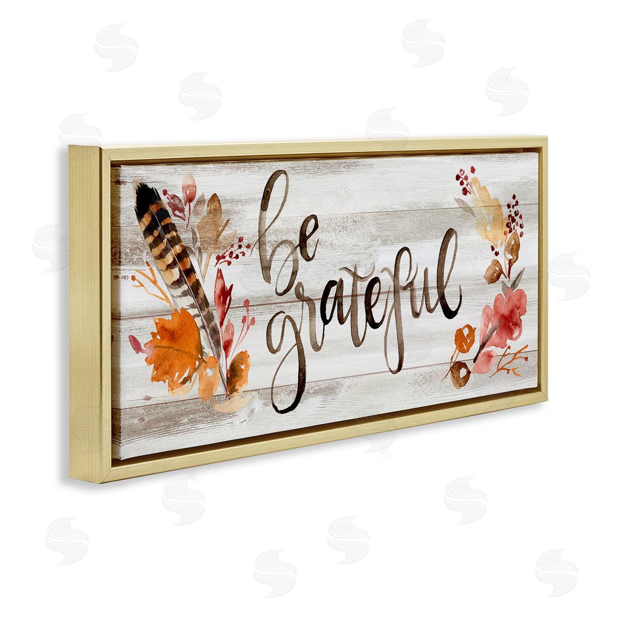 Jennifer Paxton Parker Be Grateful Boho Calligraphy Rustic Autumn Flowers
