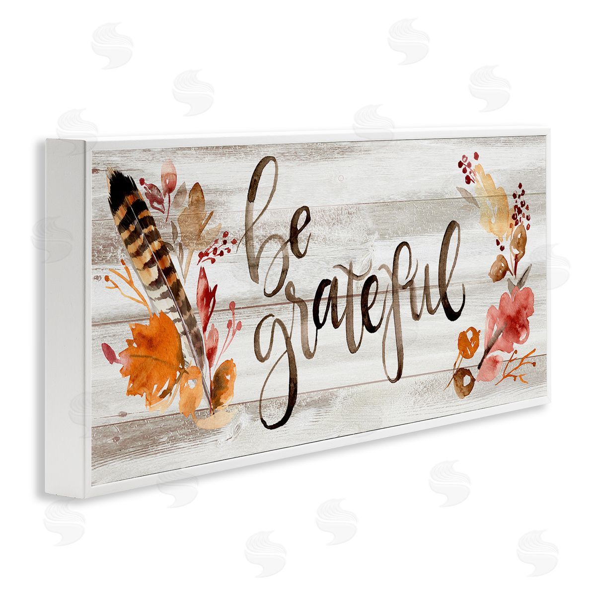 Jennifer Paxton Parker Be Grateful Boho Calligraphy Rustic Autumn Flowers