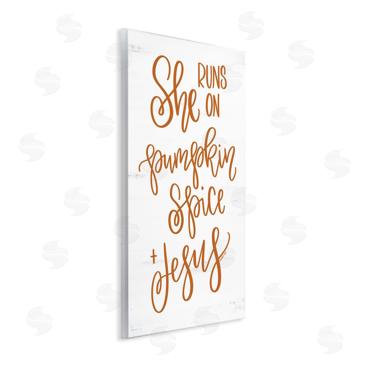 Imperfect Dust Pumpkin Spice & Jesus Endearing Fall Typography Script  Wall Plaque Art Print