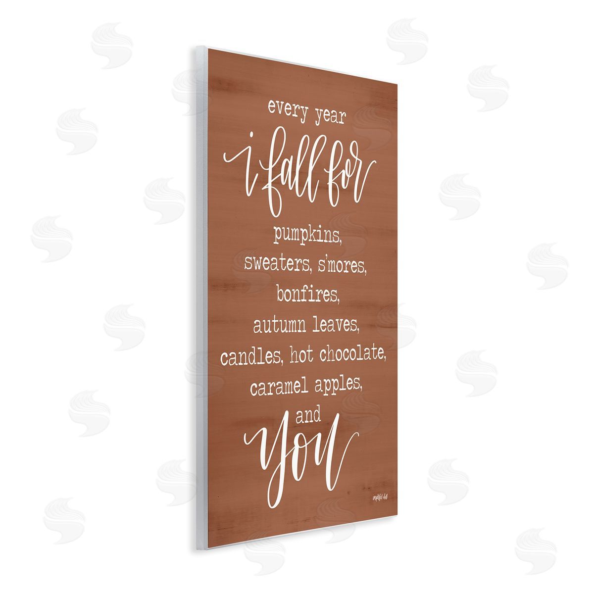 Imperfect Dust Cozy Romantic Autumn Quote Brown Seasonal Calligraphy  Wall Plaque Art Print