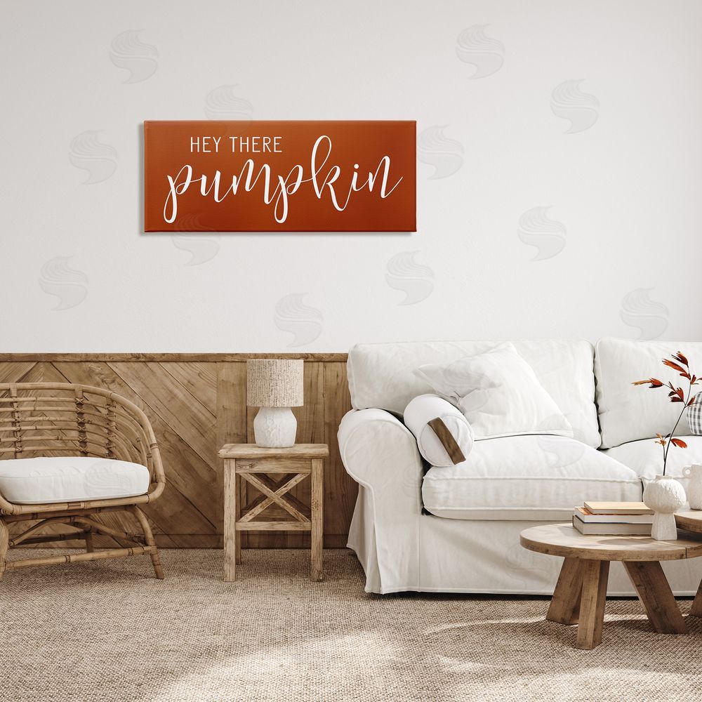 Lettered and Lined Hey There Pumpkin Romantic Calligraphy Script Autumn Theme