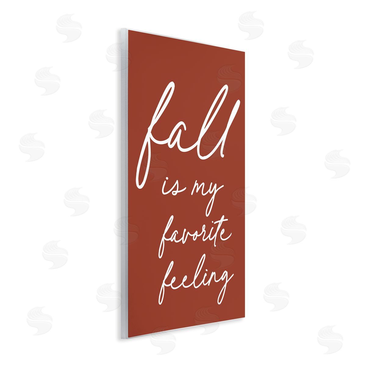 Lettered and Lined Fall Favorite Feeling Seasonal Autumn Calligraphy Phrase Wall Plaque Art Print