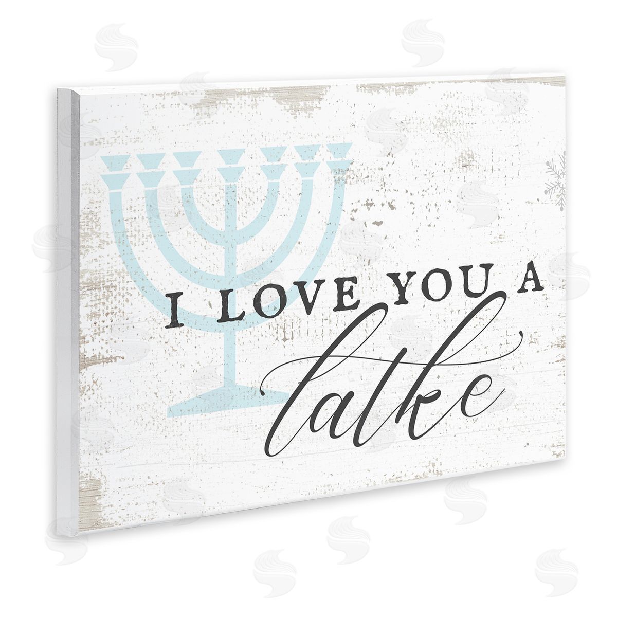Stupell Studio Love You A Latke Clever Rustic Hanukkah Typography  Wall Plaque Art Print