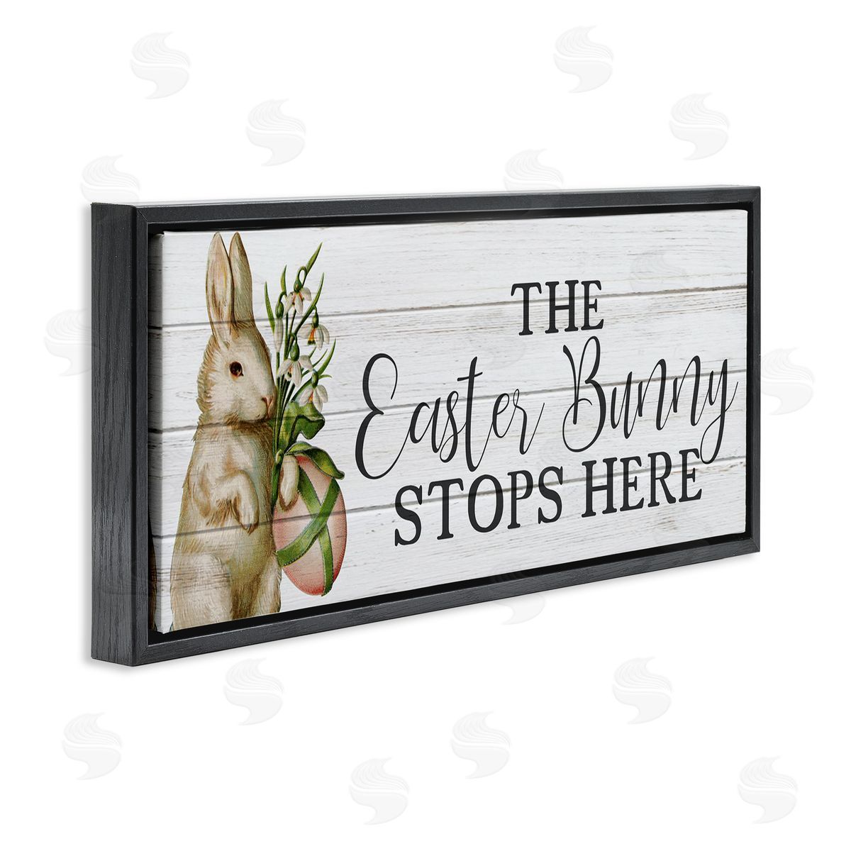 Anne Bailey Easter Bunny Stops Here Country Grain Pattern Phrase