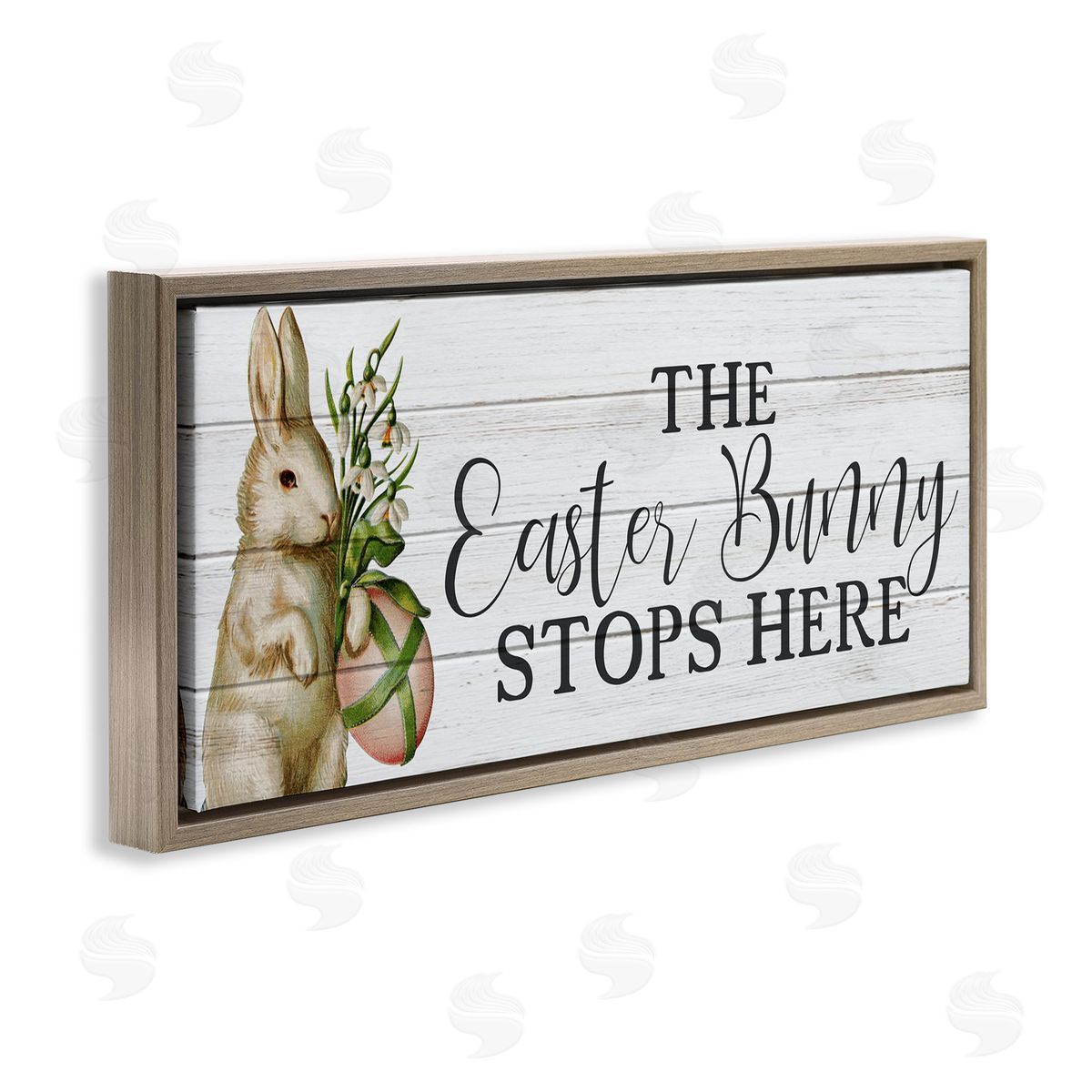 Anne Bailey Easter Bunny Stops Here Country Grain Pattern Phrase