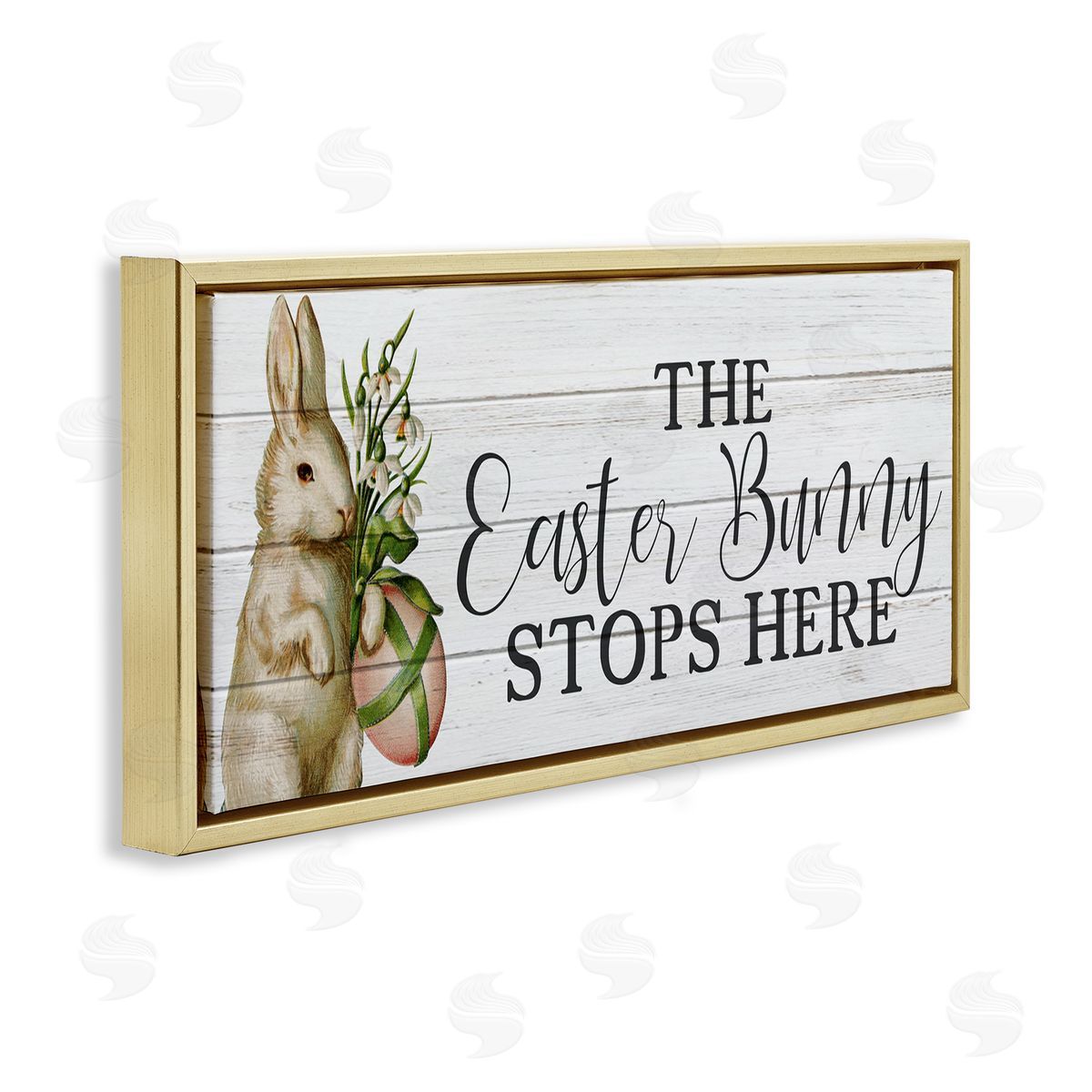 Anne Bailey Easter Bunny Stops Here Country Grain Pattern Phrase