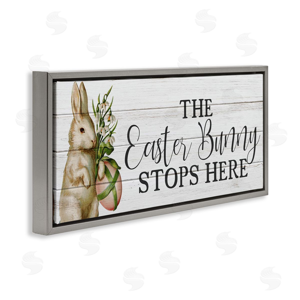 Anne Bailey Easter Bunny Stops Here Country Grain Pattern Phrase