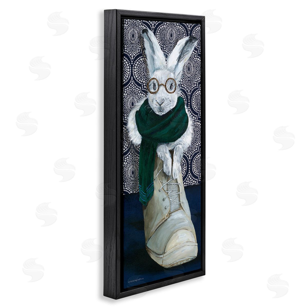 Kamdon Kreations Bundled White Rabbit Glasses Inside Winter Boot