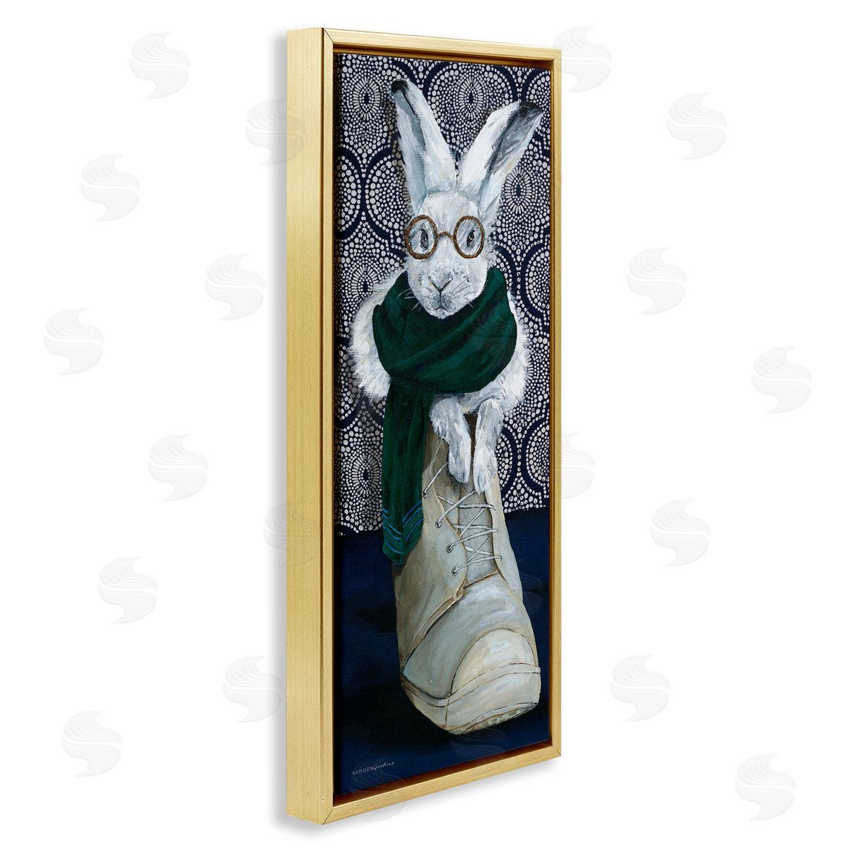 Kamdon Kreations Bundled White Rabbit Glasses Inside Winter Boot