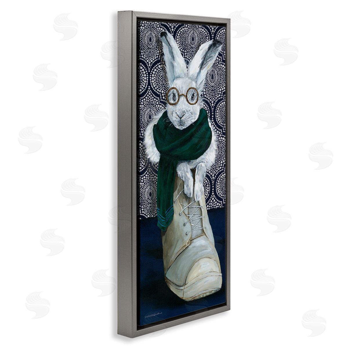 Kamdon Kreations Bundled White Rabbit Glasses Inside Winter Boot