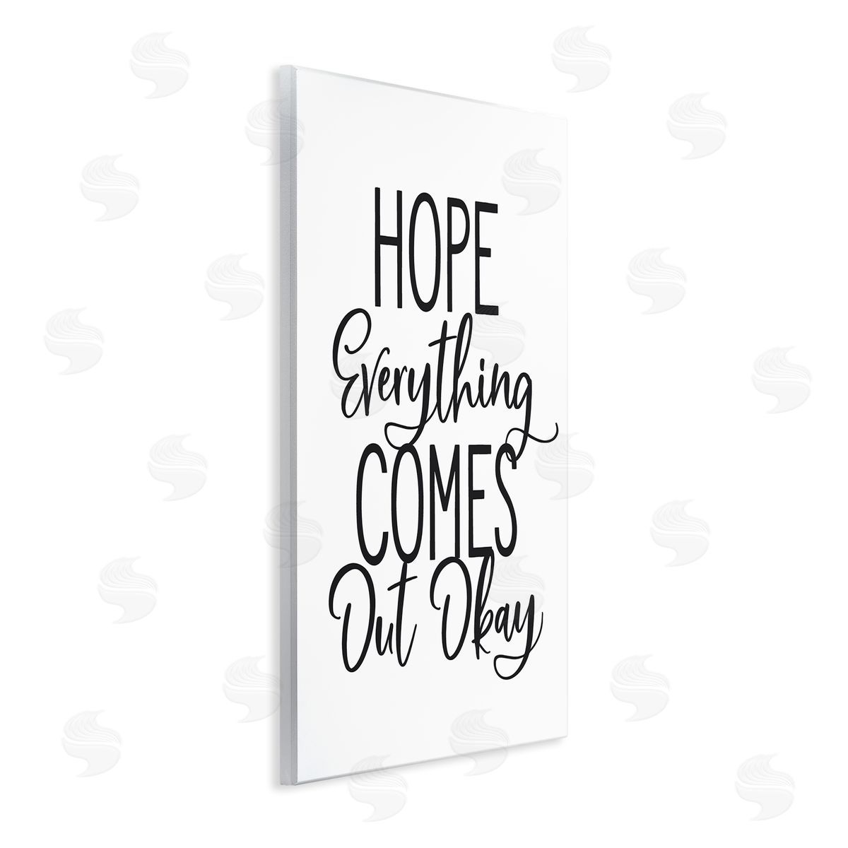 Lettered and Lined Casual Bathroom Calligraphy Sign Humor Phrase Wall Plaque Art Print