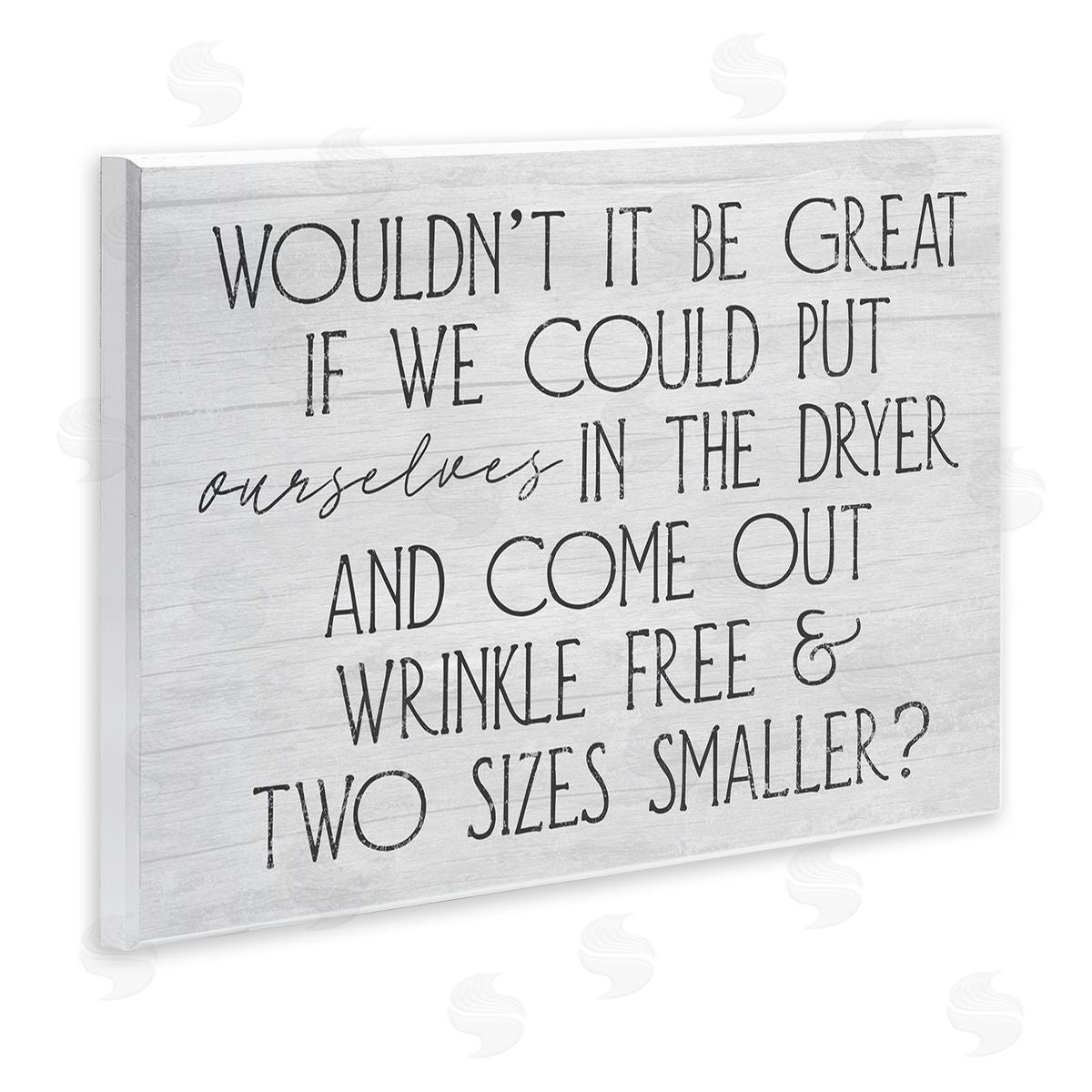 Stupell Studio Humorous Laundry Phrase Grainy Pattern Text Sign Wall Plaque Art Print