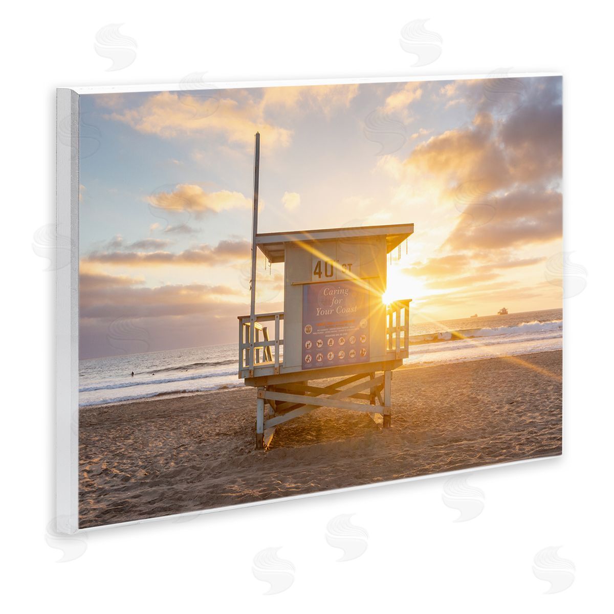 Jeff Poe Photography Beach Hut Summer Sunlight Rays Sandy Coast Wall Plaque Art Print