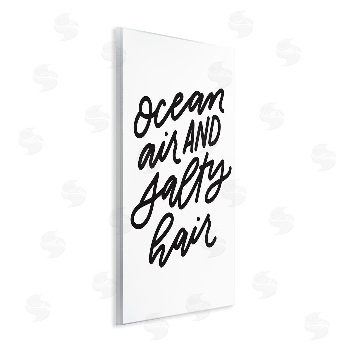 Leah Bisch Ocean Air Salty Hair Beach Lover Calligraphy  Wall Plaque Art Print