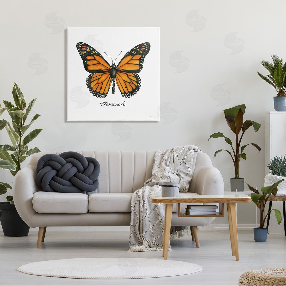 Cindy Jacobs Monarch Butterfly Casual Insect Wildlife Design Canvas Wall Art in Room