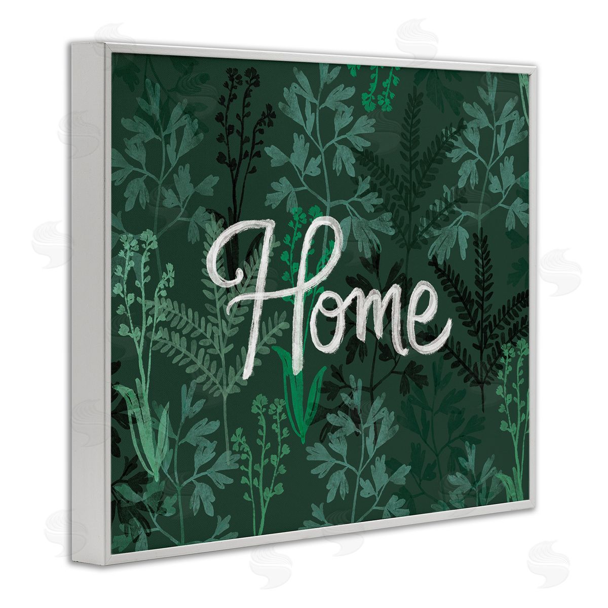 Ilaria Benedetti Green Botanicals Plants Home Calligraphy Cottage White Framed Giclee Wall Art Print