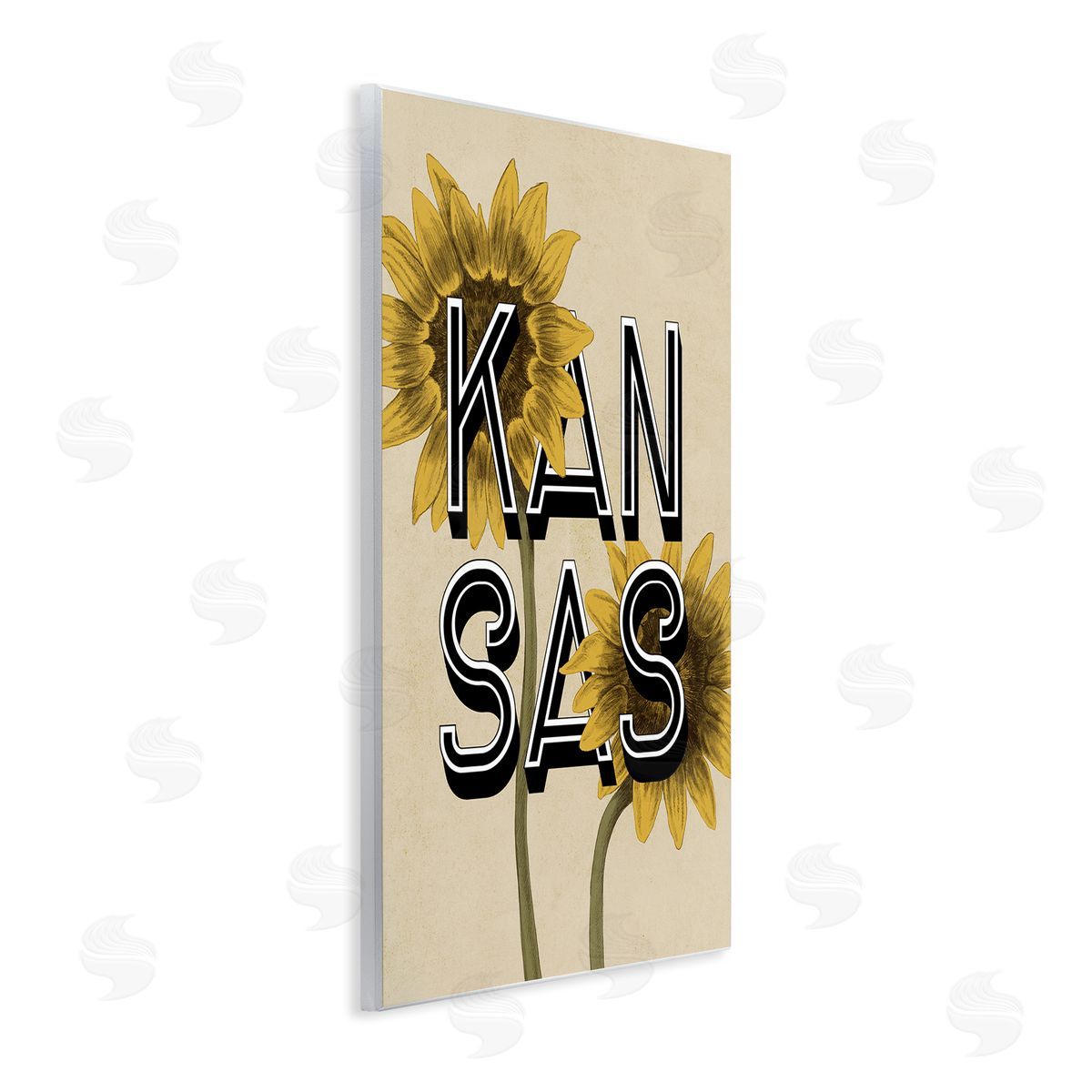Stupell Studio Kansas Sunflowers Blossoms State Flower Botanicals  Wall Plaque Art Print