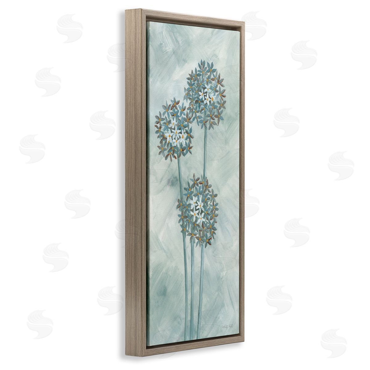 Cindy Jacobs Three Dandelion Sprigs Casual Floral Petals Illustration
