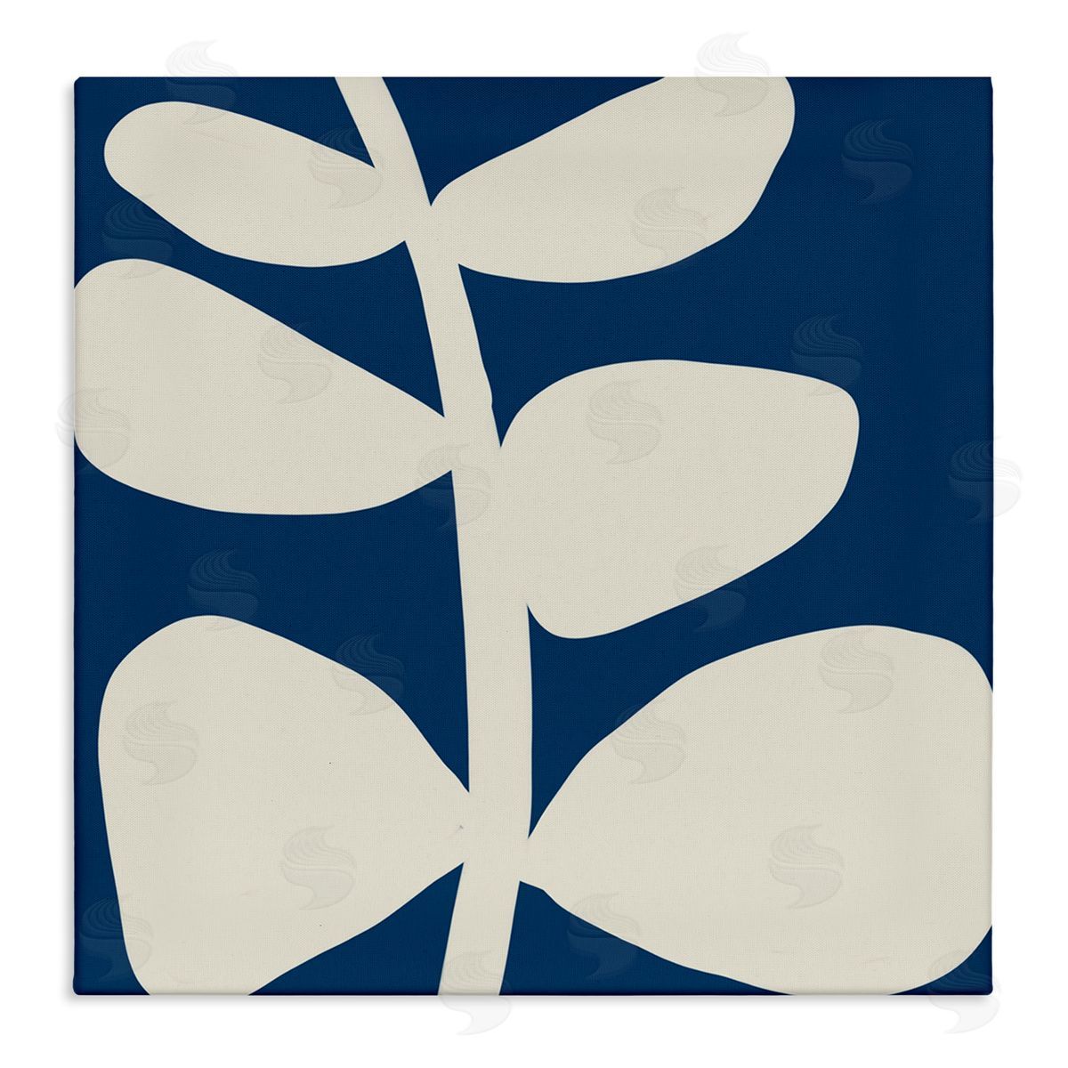 Deborah Velasquez Close Up Leaf Silhouette Bold Abstract Plant Botanicals Stretched Canvas Wall Art Print