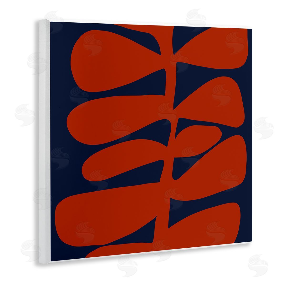 Deborah Velasquez Contemporary Plant Leaf Close Up Botanical Cutout Silhouette Wooden Wall Plaque Art Print