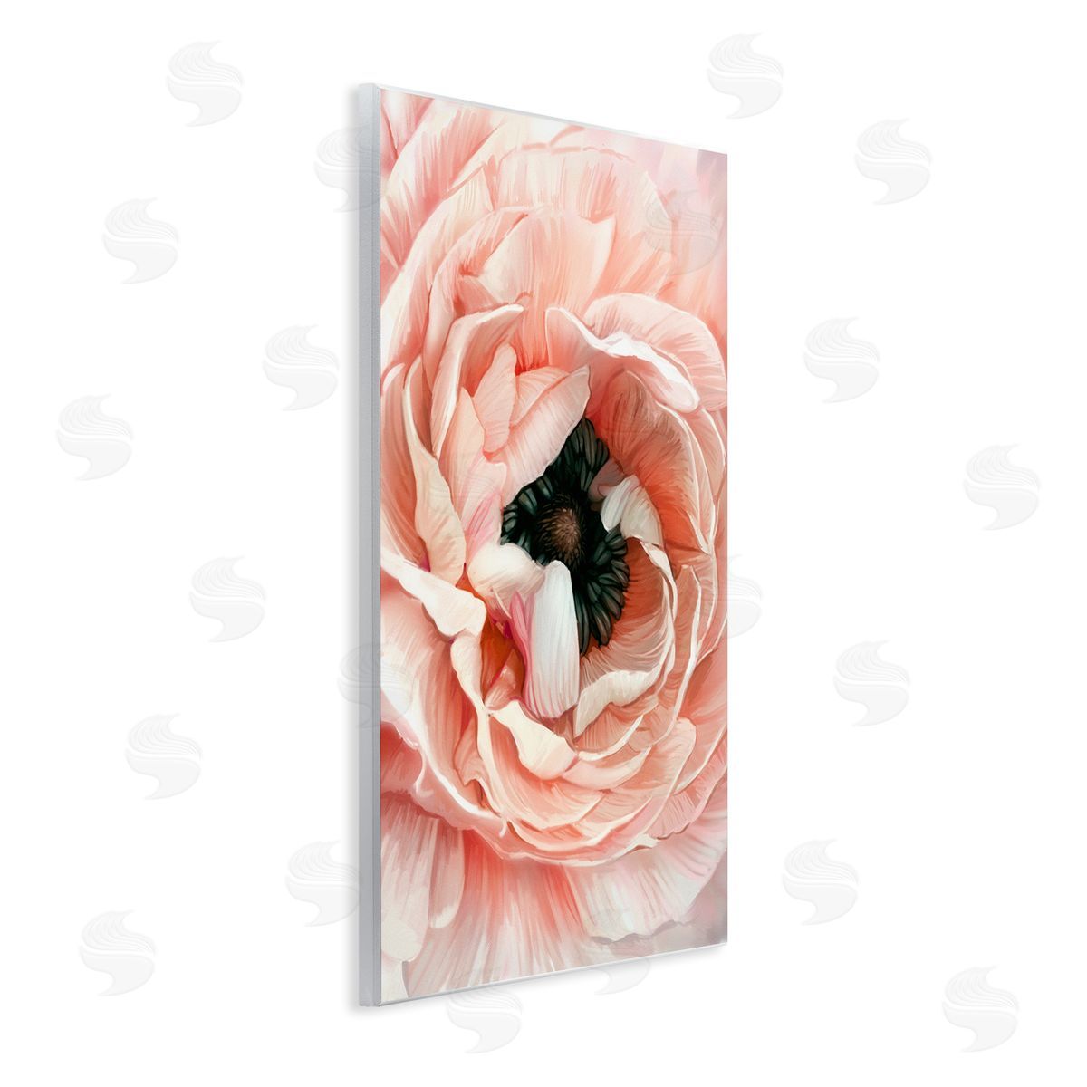 Ziwei Li Up Close Pink Peony Intricate Sunlit Petals Wall Plaque Art Print