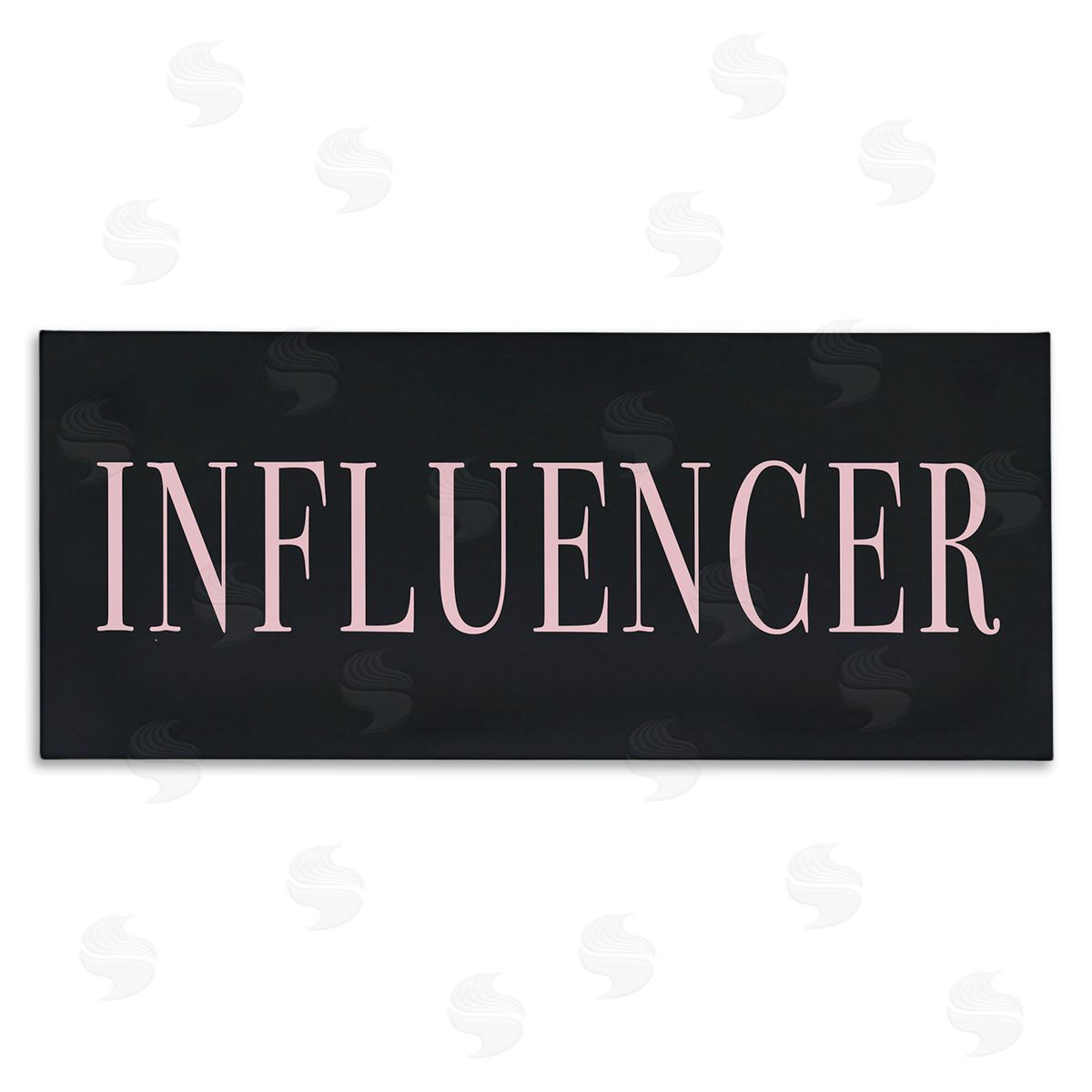 Stupell Studio Influencer Casual Chic Text Black Pink Design 