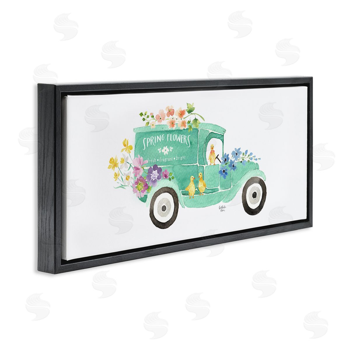 Heather Lee Chan Chicks Driving Spring Flowers Car Floral Blossoms 