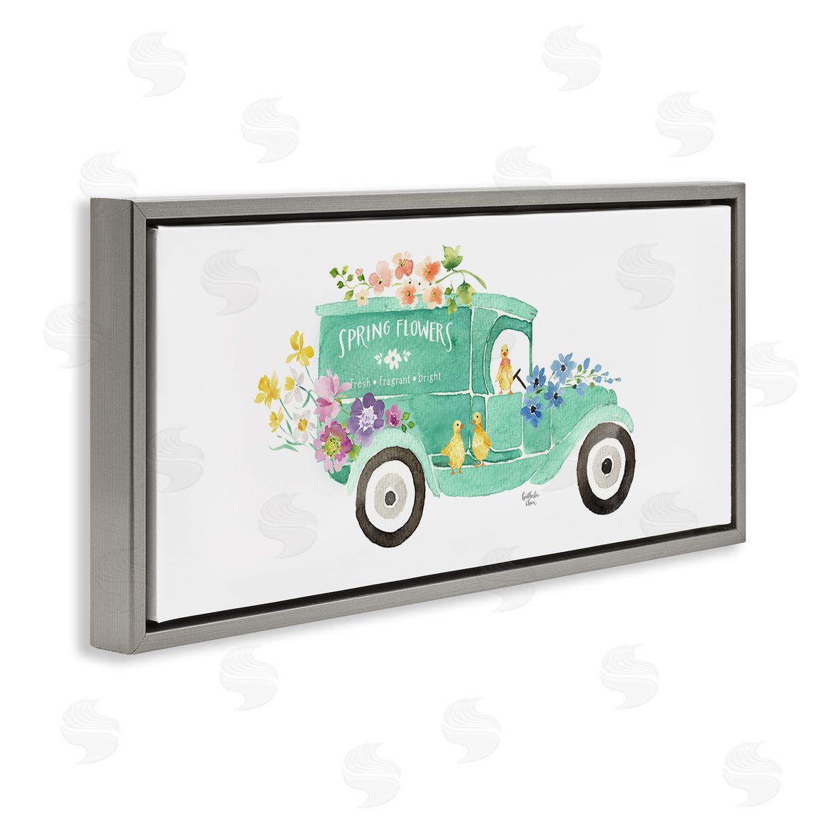 Heather Lee Chan Chicks Driving Spring Flowers Car Floral Blossoms 