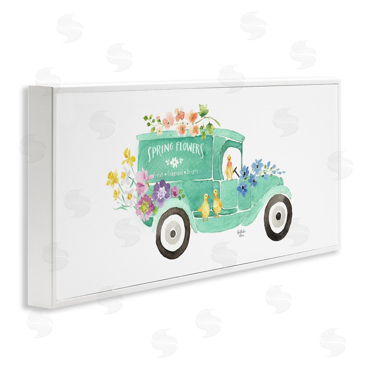 Heather Lee Chan Chicks Driving Spring Flowers Car Floral Blossoms 