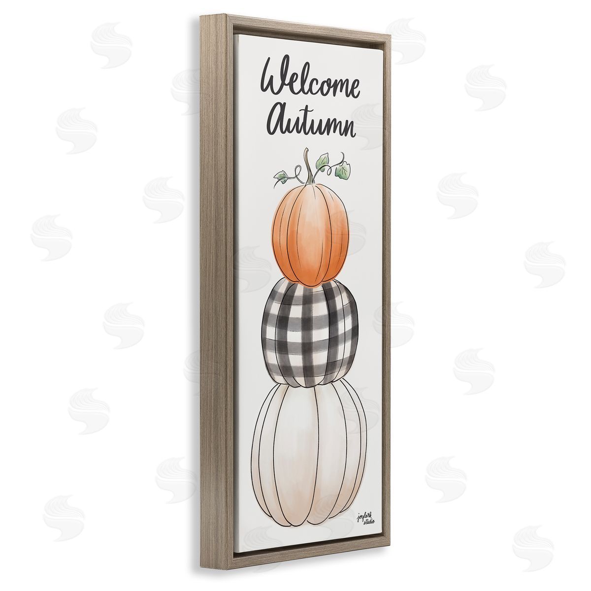 Jess Baskin Welcome Autumn Seasonal Tartan Pumpkin Patterns 