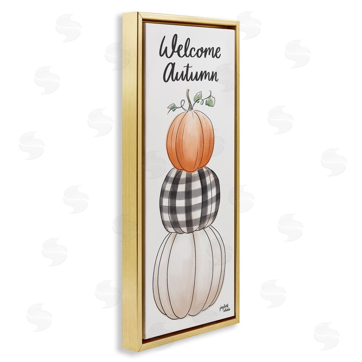 Jess Baskin Welcome Autumn Seasonal Tartan Pumpkin Patterns 