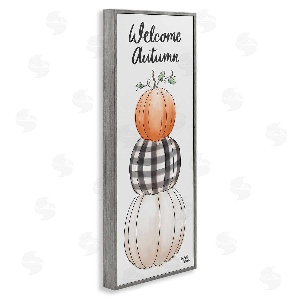 Jess Baskin Welcome Autumn Seasonal Tartan Pumpkin Patterns 