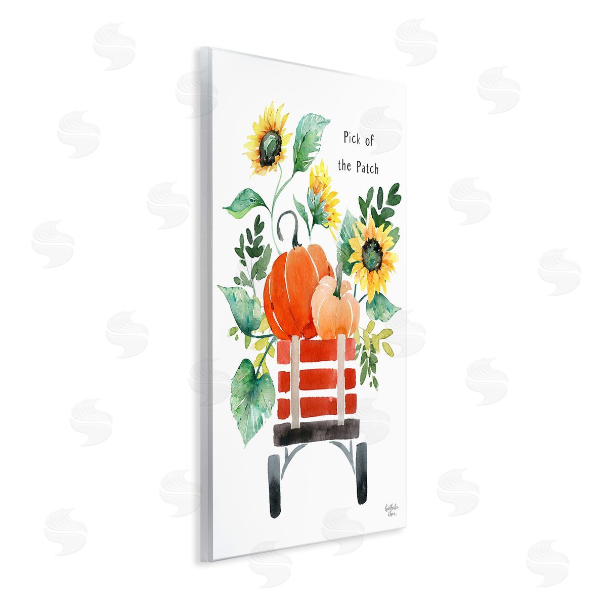 Heather Lee Chan Pick of the Patch Seasonal Autumn Plants Sunflowers Wall Plaque Art Print