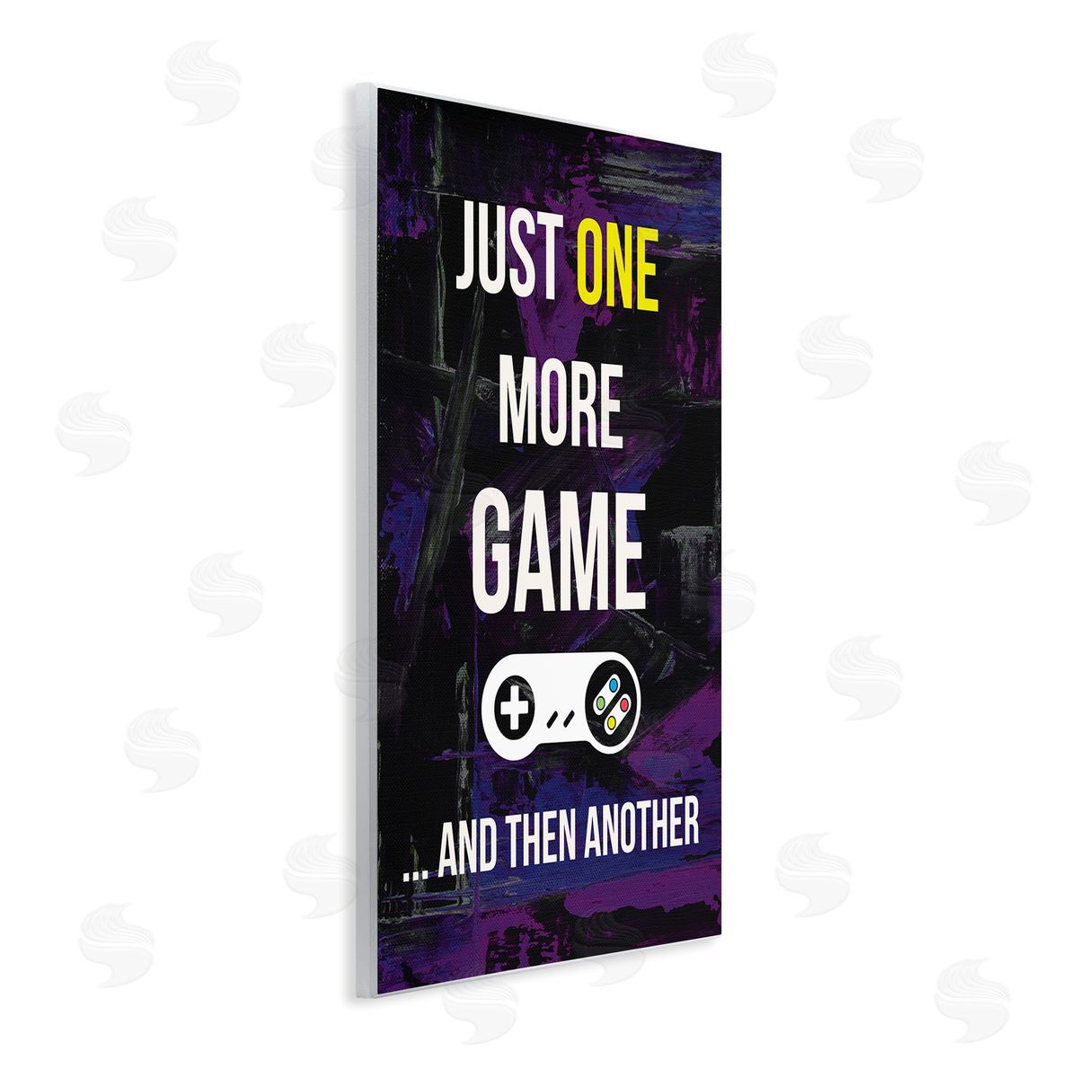 Annie Warren One More Game Video Gamer Controller Text Sign Wall Plaque Art Print