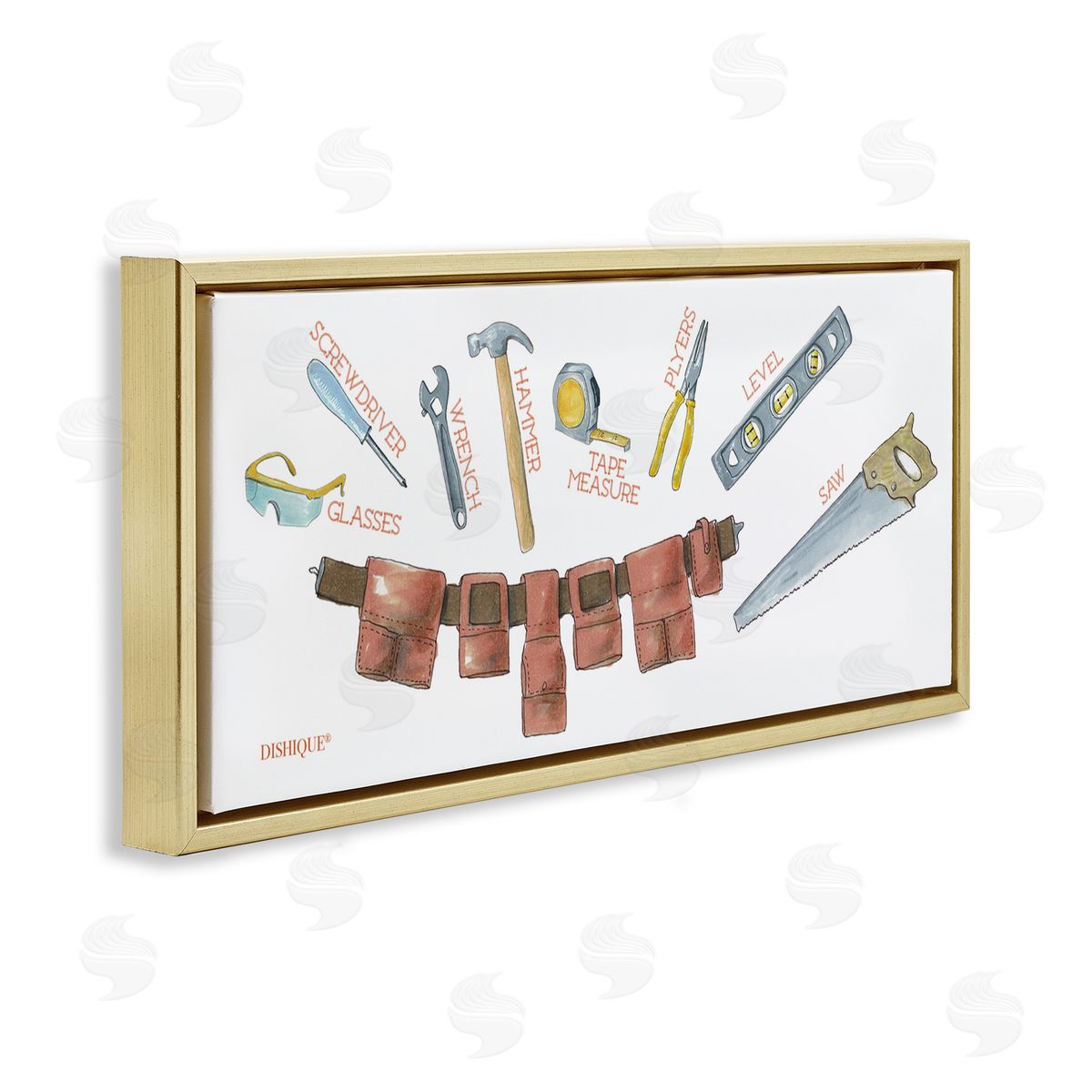Dishique Various Construction Tools Educational Diagram Illustration