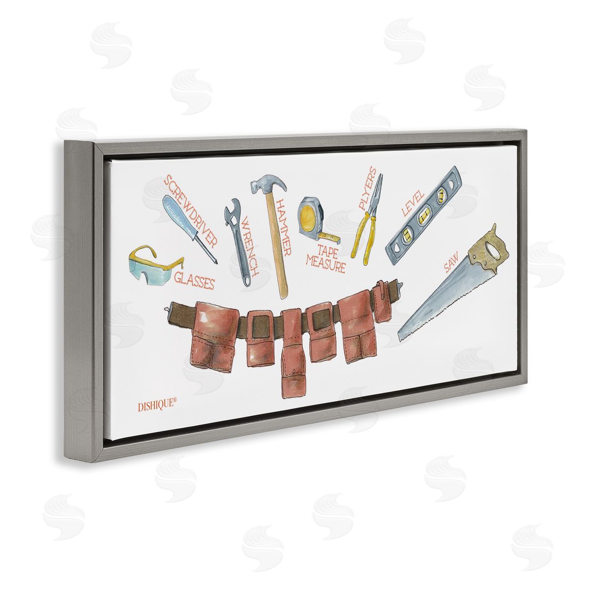 Dishique Various Construction Tools Educational Diagram Illustration