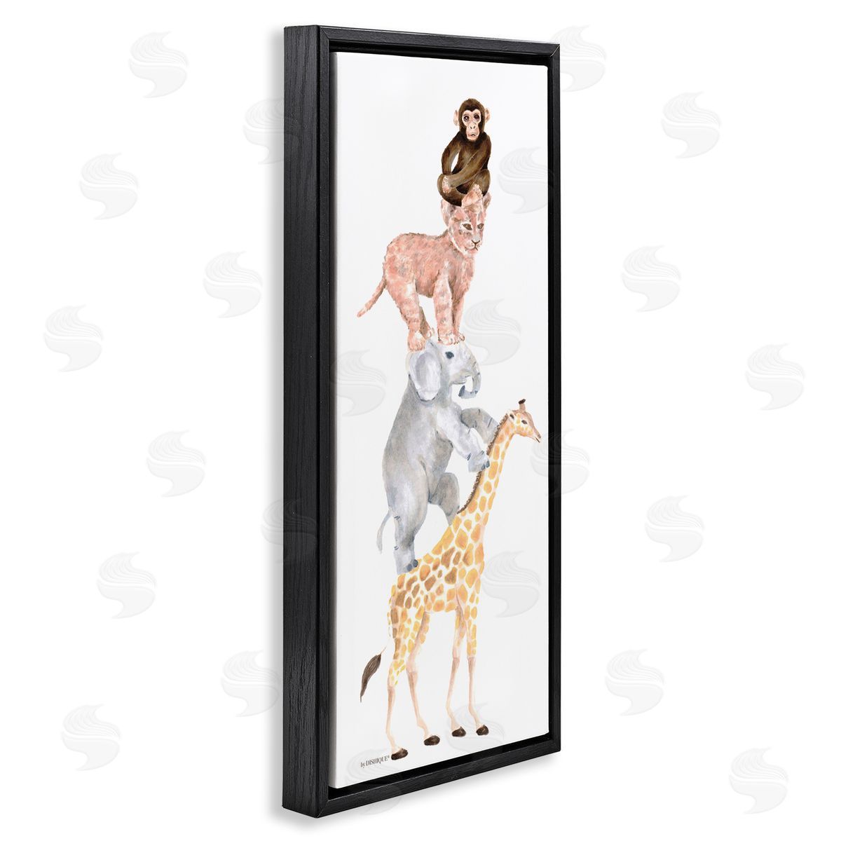 Dishique Cute Stacked Jungle Savanna Animals Wildlife Standing 