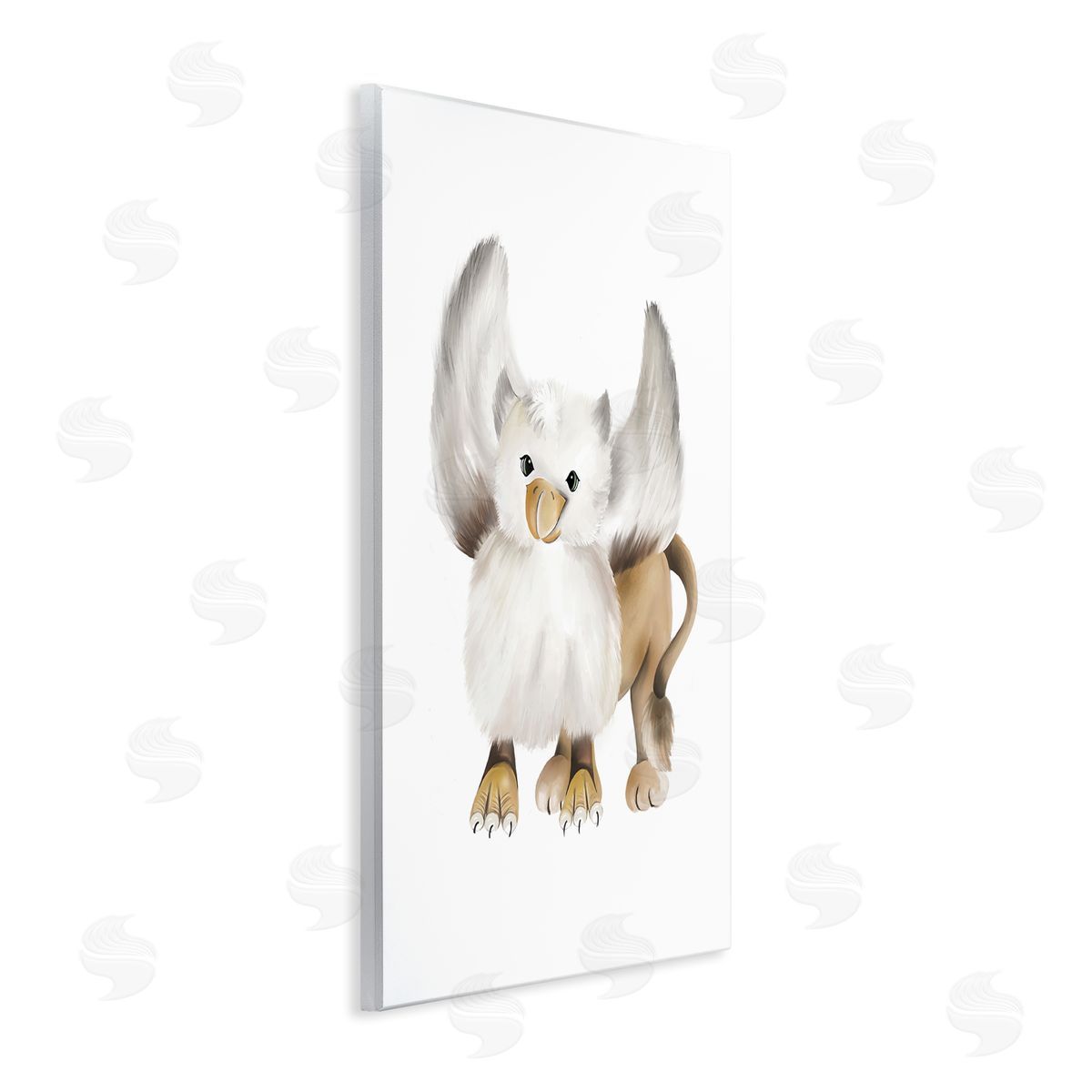 Studio Q Mythical Fantasy Creature Winged Hippogriff Painting Wall Plaque Art Print