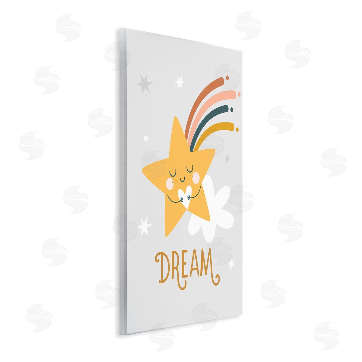 Ilis Avilés Shooting Star Smile Casual Dream Calligraphy Pattern Wall Plaque Art Print