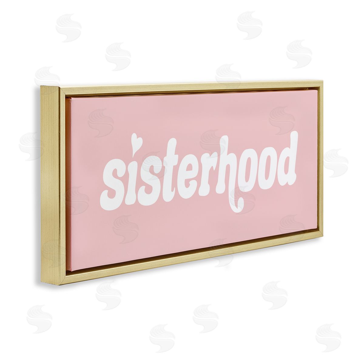 Stupell Studio Sisterhood Meaningful Siblings Pink Retro Typography 