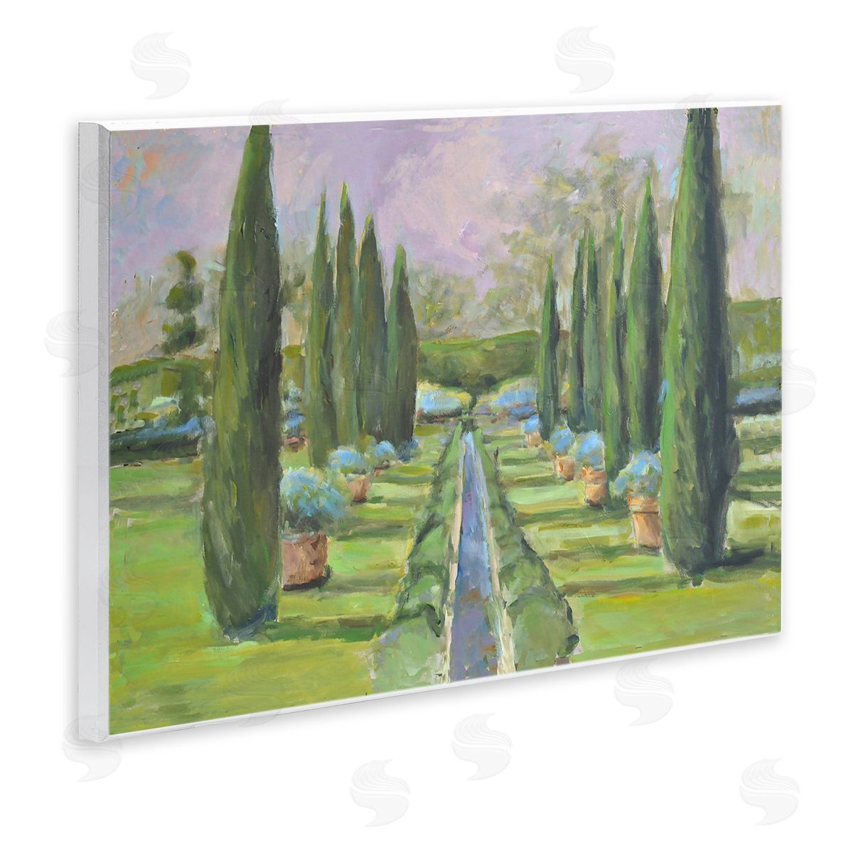 Allayn Stevens Elegant Manicured Gardens Landscaped Topiary Greenery Wall Plaque Art Print