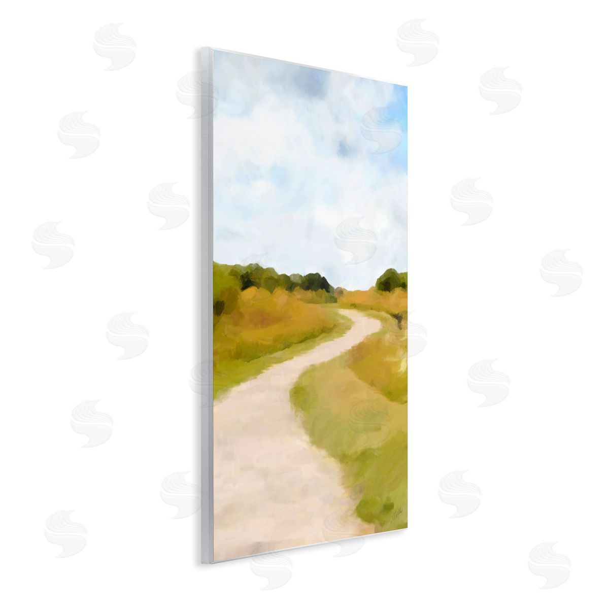 Amy Hall Countryside Landscape Grassland Path Nature Vegetation Wall Plaque Art Print