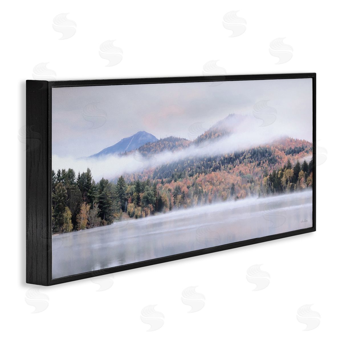 Lori Deiter Looming Fog Mountain Peak Reflective Lake Photography