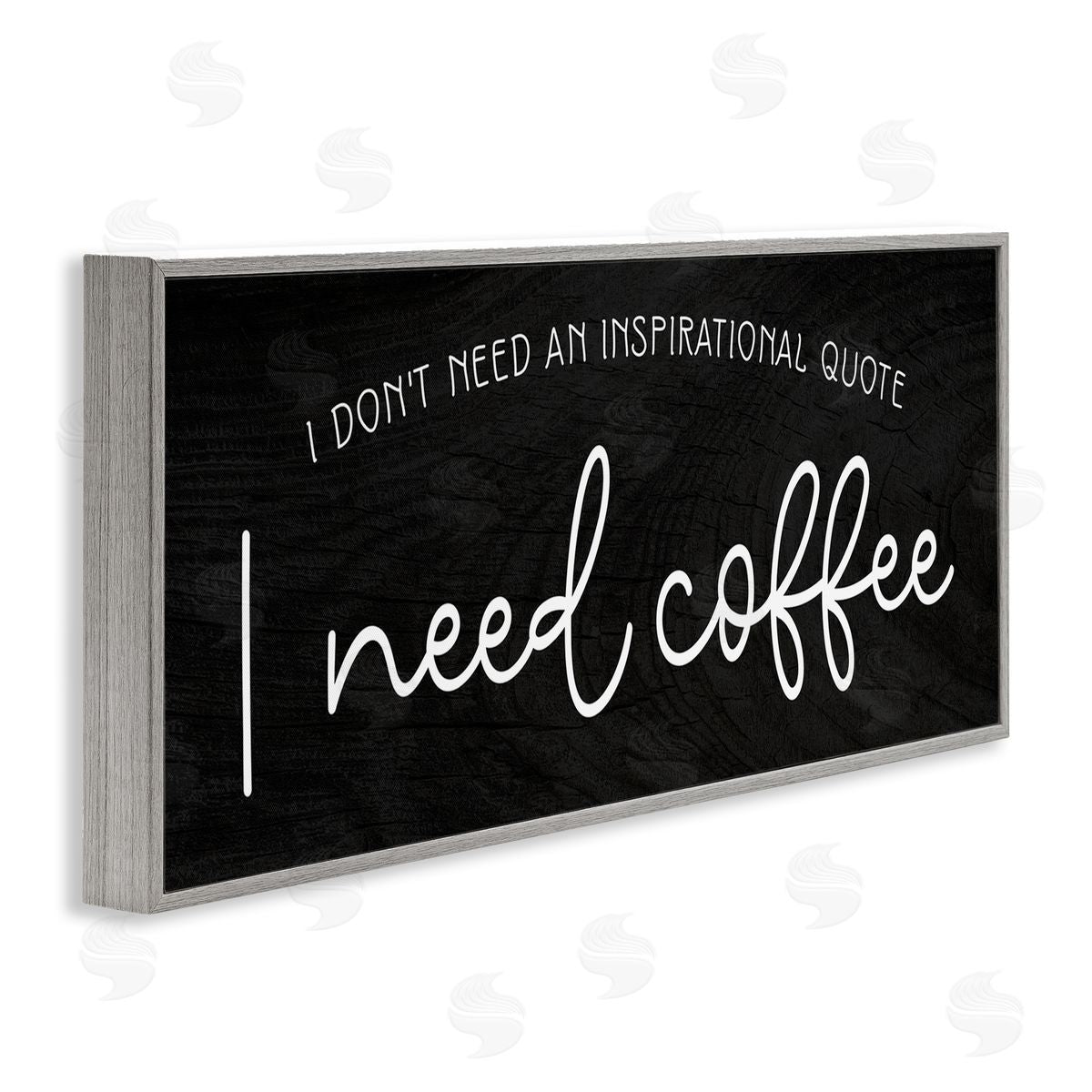 Stupell Studio Don't Need Inspirational Quote Funny Coffe_sidee Calligraphy
