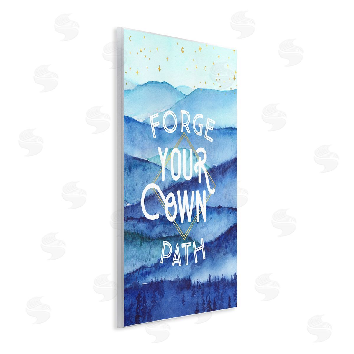 Arrolynn Weiderhold Forge Your Own Path Layered Mountain Peaks Wall Plaque Art Print