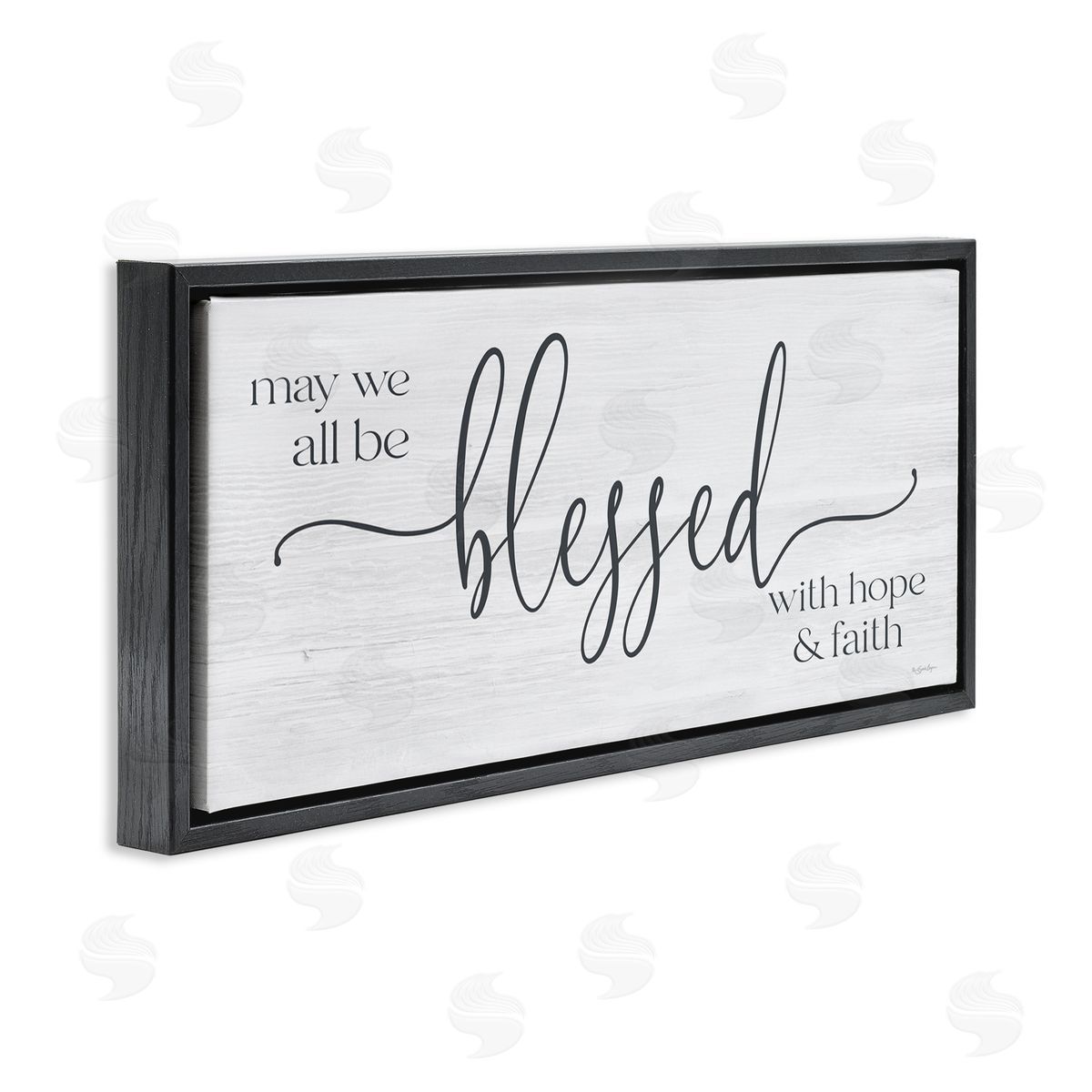 Susie Boyer Hope & Faith Blessed Calligraphy Birch Pattern Phrase