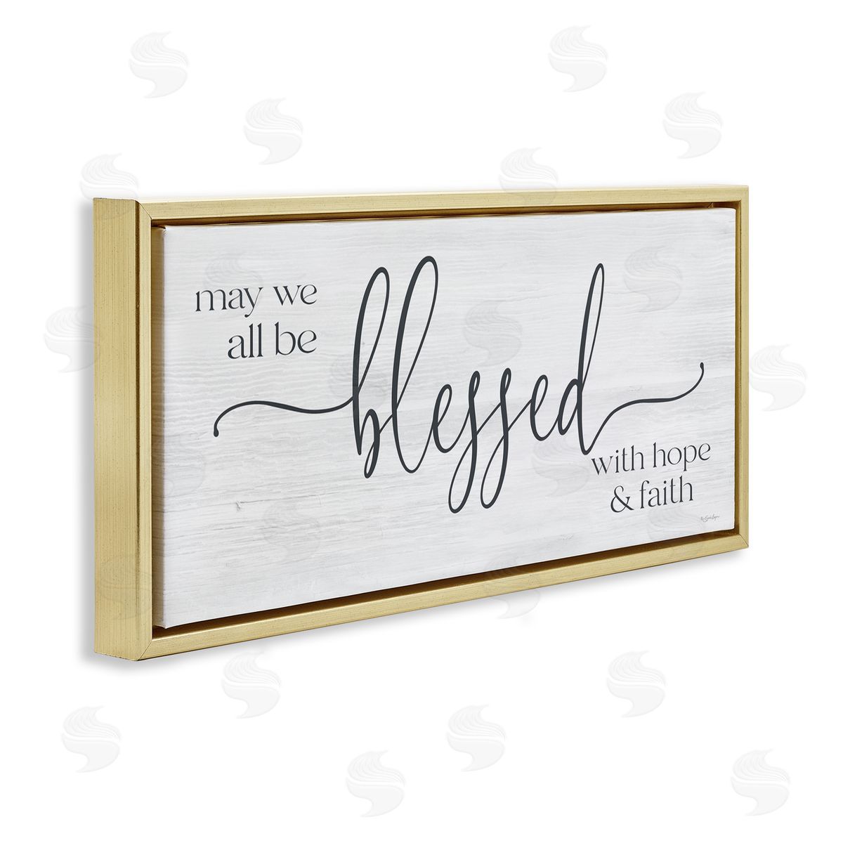 Susie Boyer Hope & Faith Blessed Calligraphy Birch Pattern Phrase