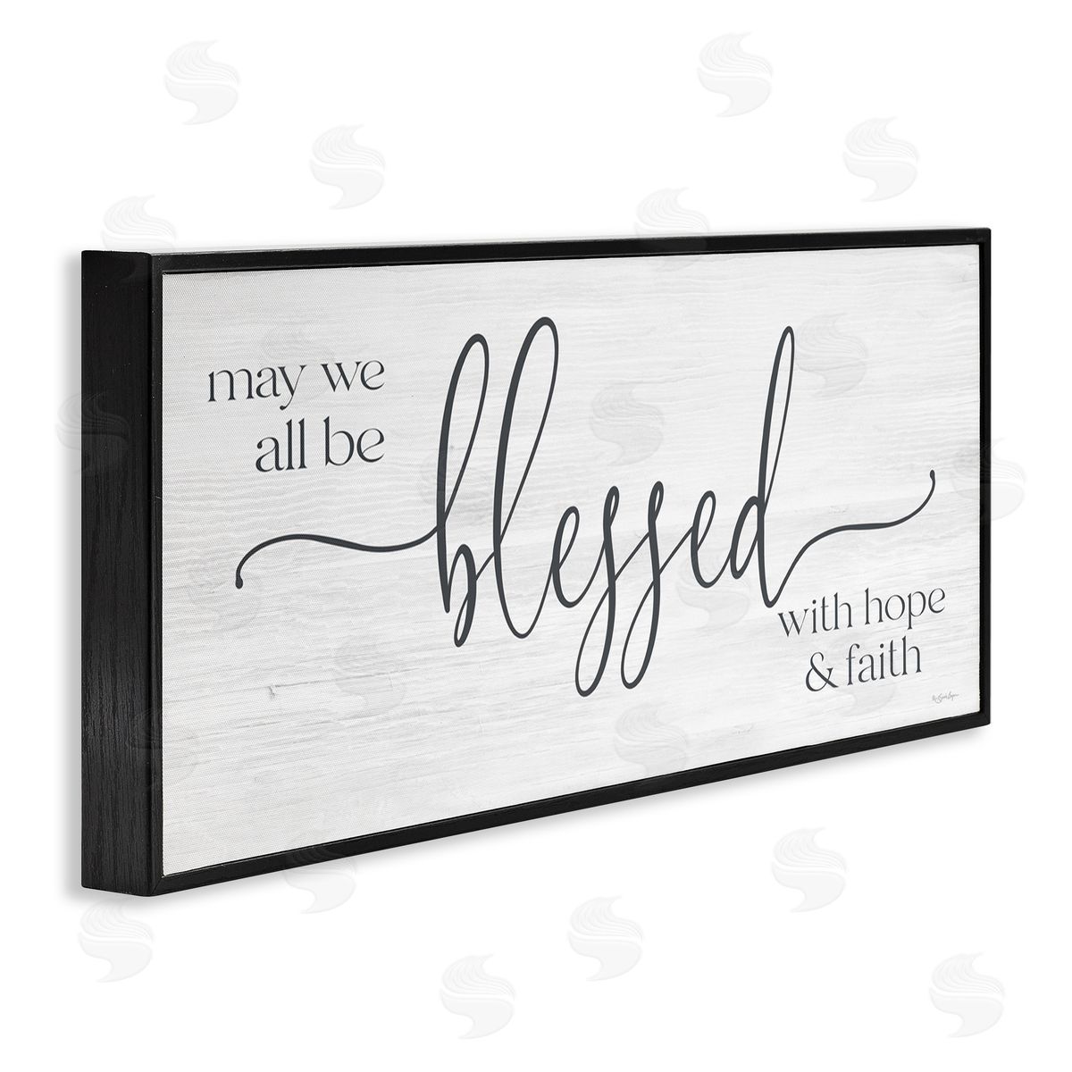 Susie Boyer Hope & Faith Blessed Calligraphy Birch Pattern Phrase